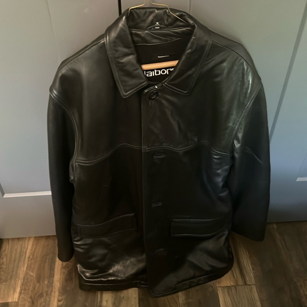 Claiborne lamb skin leather jacket